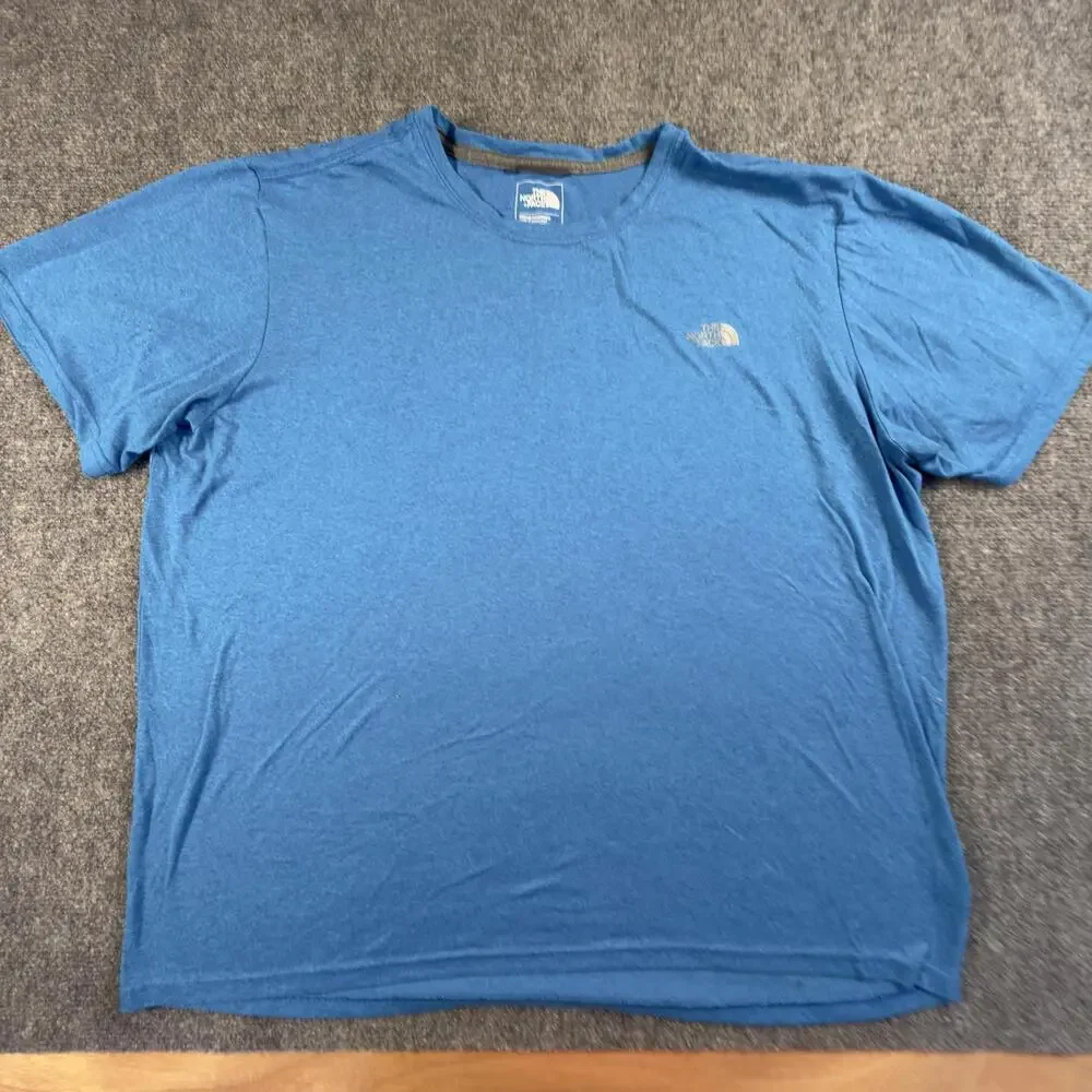 The North Face Men's Blue Short Sleeve Activewear T-Shirt XL #1579